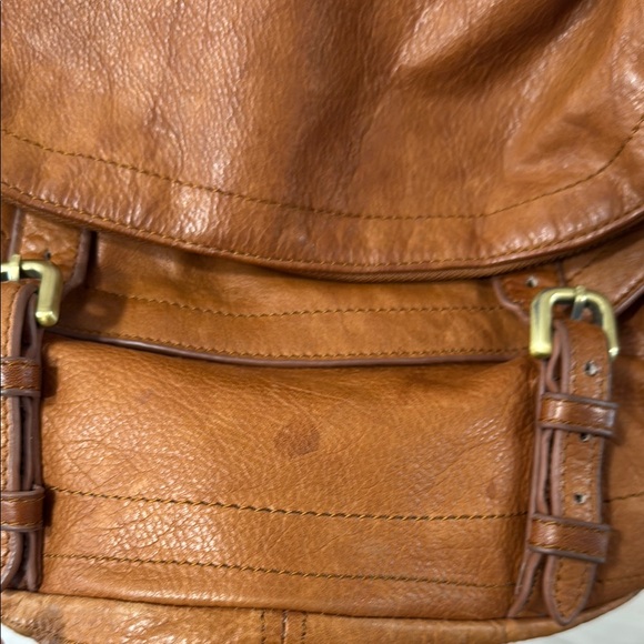 Anthropologie tan brown Leather Crossbody Bag Sabina New York Leather Crossbody - Picture 6 of 16